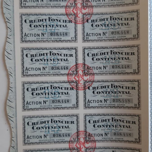 French Collectible Title 1926 Triptych with Coupons used