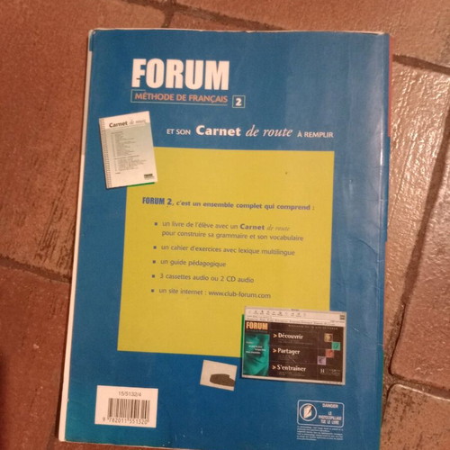 Hachette Forum 2 used French language book