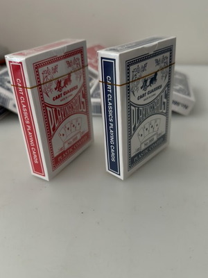 Plastic playing cards pack of 9 new