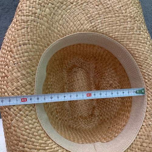 Western women's straw hat like new, beige, XL size