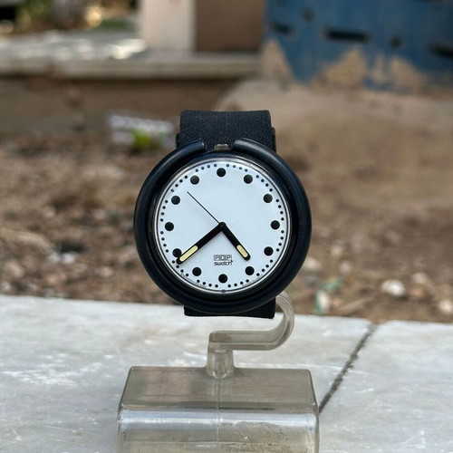 Swatch Pop Night PWB144 wristwatch used, Swiss Made 1990 vintage
