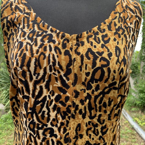 Animal Print Dress made of 100% Viscose, new, size M