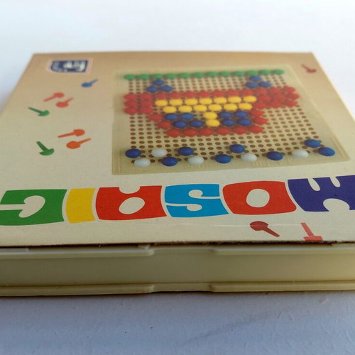 Mosaic vintage 80s travel board game Doureios