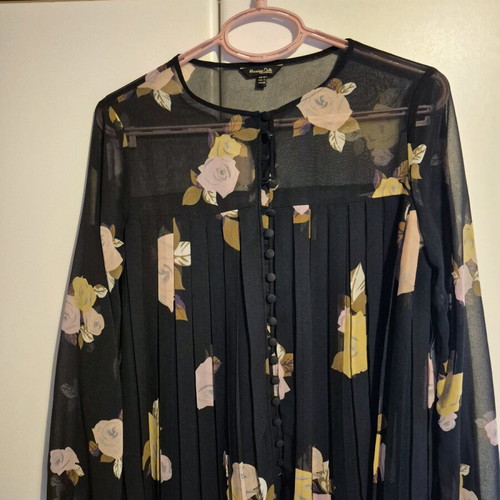 Massimo Dutti shirt black like new, size S