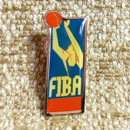 FIBA 1990 Official Pin Badge 3rd Edition New, enamel