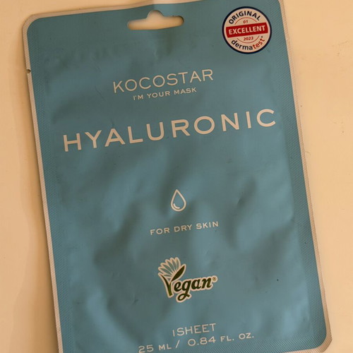 Kocostar Hyaluronic Mask new, pack of 2 for dry skin