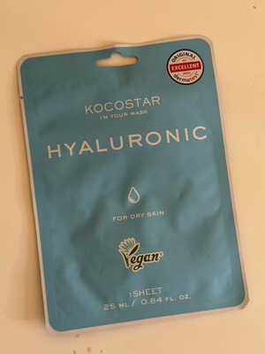 Kocostar Hyaluronic Mask new, pack of 2 for dry skin