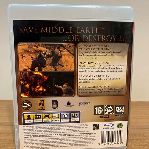 Lord of the Rings Conquest PS3 game like new