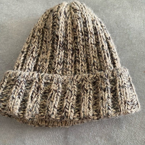 Hamaki-Ho wool knit cap like new, beige