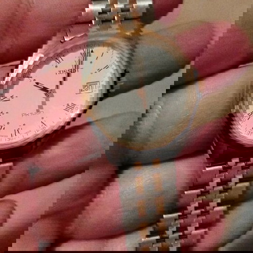 Ρολόι χειρός Tissot PR 100 γυναικείο σαν καινούργιο, χρυσαφί και ασημί