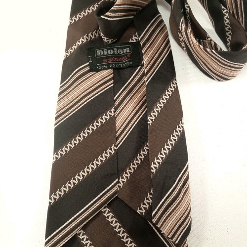 Diolen Setura vintage tie like new, beige and brown