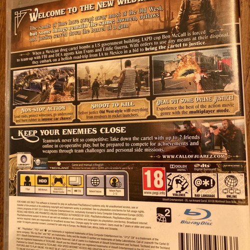 Call of Juarez The Cartel for PS3 used
