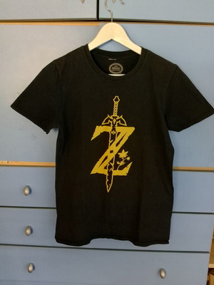 Zelda παιδικό t shirt Small μεταχειρισμένο, μαύρο