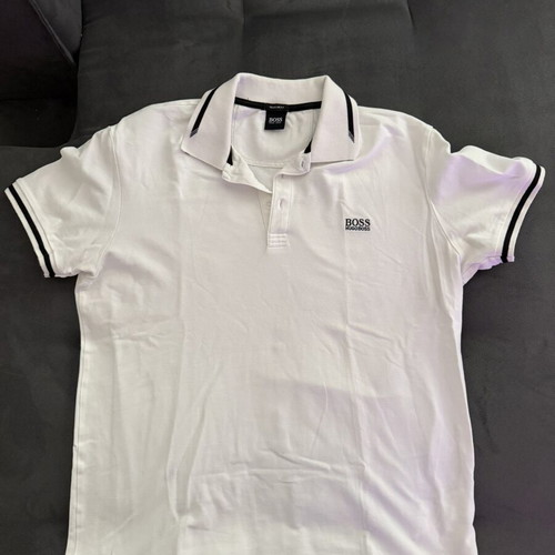 Boss Hugo Boss men's polo regular fit white size L like new