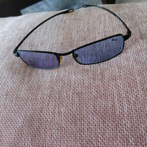 Fila sunglasses used with black frame and blue lenses