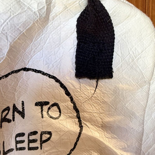Snoopy kids backpack used, black and white
