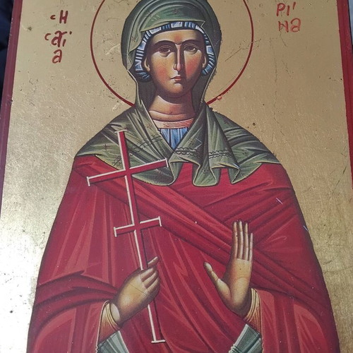 Christian icon Saint Marina like new