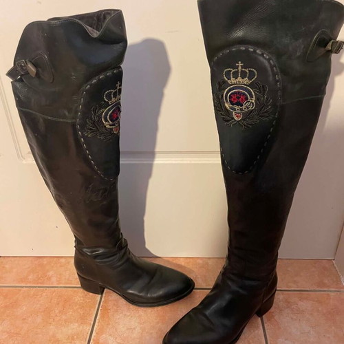 La Martina Over-the-Knee Leather Riding Boots Size 38 used