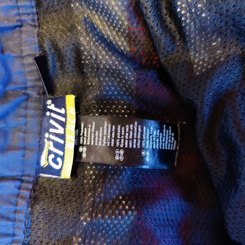 Men's swim shorts blue striped like new, size XL