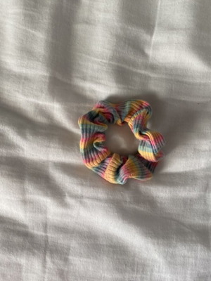Pastel Rainbow Scrunchie like new