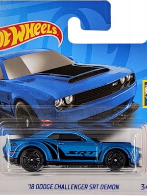 Hot Wheels 18 Dodge Challenger SRT Demon μπλε καινούργιο