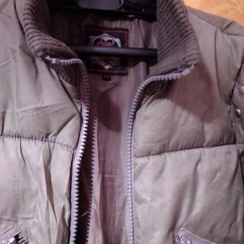 Kamora jacket used, women's olive color size XS