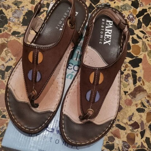 Parex women's anatomical sandals like new, size 38, brown