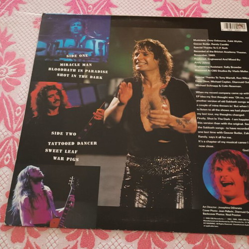 LP Ozzy Osbourne Just Say Ozzy used, metal