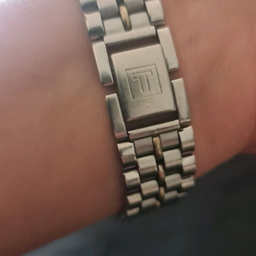 Tissot women's wristwatch collectible used, silver