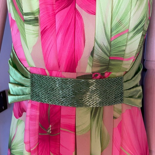 Cocktail dress Carlo Pignatelli new, strapless floral, size 46