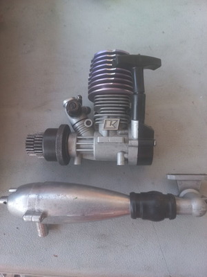 Κινητήρας Kyosho GXR-15 σαν καινούργιος με εξατμίση