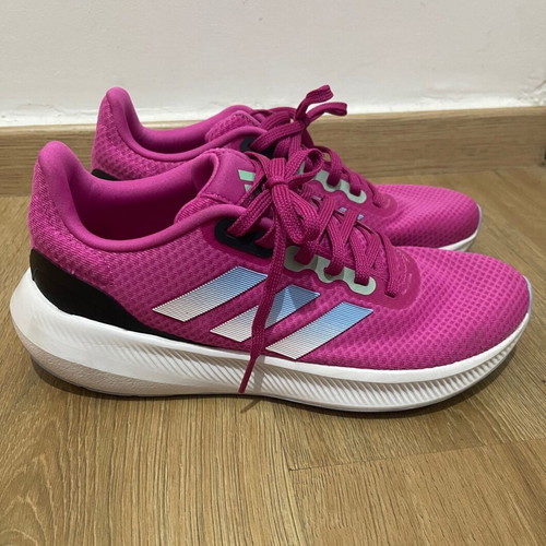 Adidas athletic shoes pink like new, size 39.5