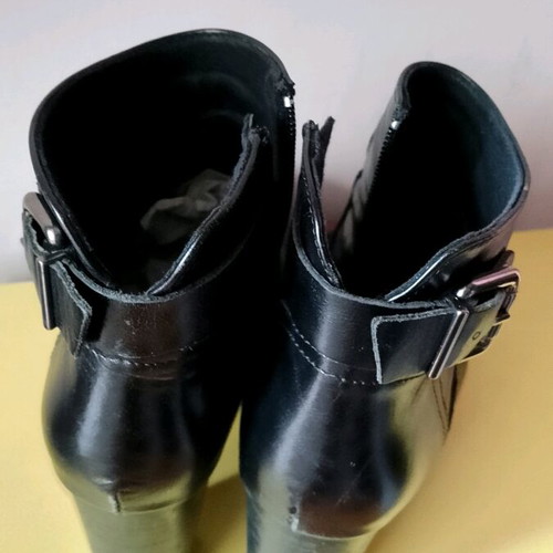 Alpe leather ankle boots size 37 used, black, anatomical
