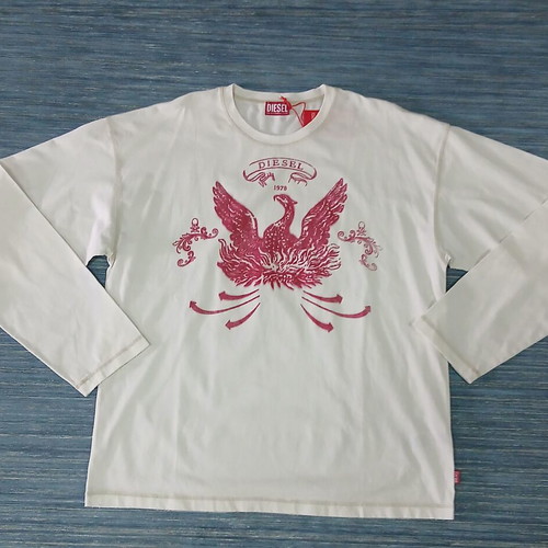 Diesel men's blouse white, new, XL, 100% cotton