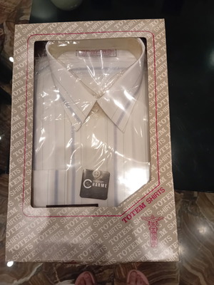 Harme classic men's dress shirt new, size 2, striped