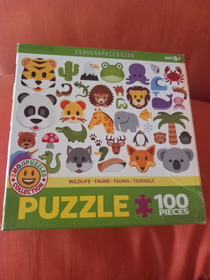 Eurographicskids puzzle 100 pieces used, wildlife theme