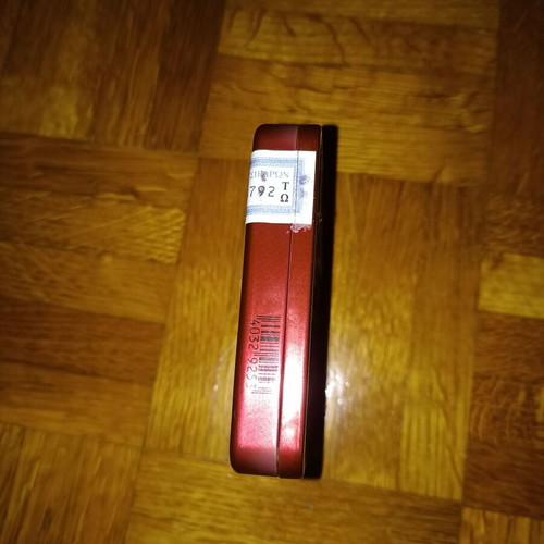 Vintage Winston metal cigarette case like new, red