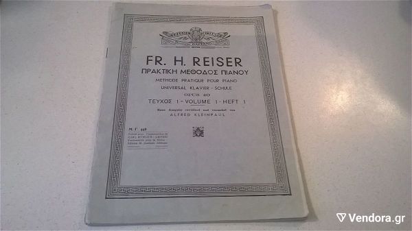  Reiser FR.H-methodos pianou Op.40