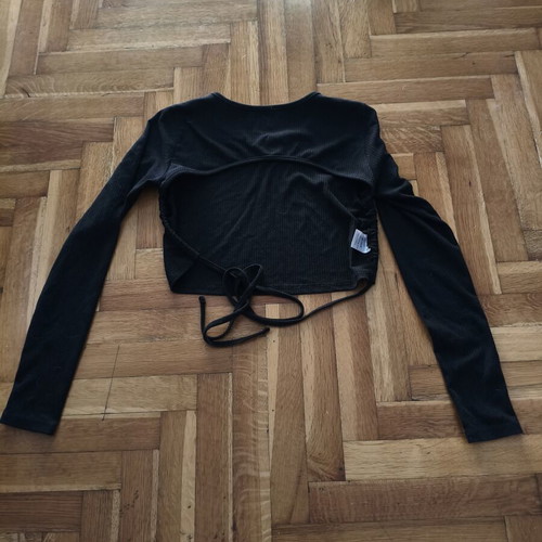 Crop top MindYourStyle like new, black, size XS