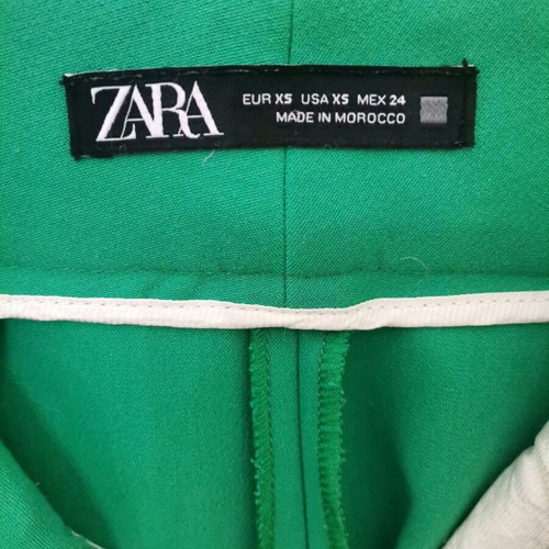 Zara women's pants used, green, size XS