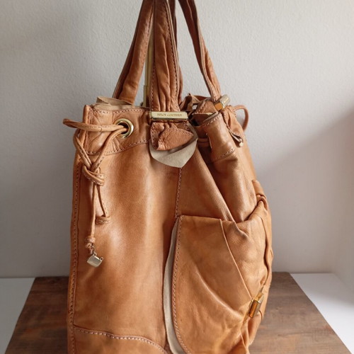Juicy Couture leather handbag used, orange