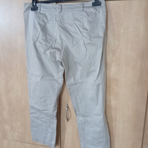 Raxevsky women's pants small beige cotton satin like new