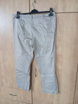 Raxevsky women's pants small beige cotton satin like new