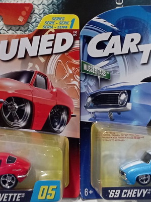 Αυτοκινητάκια Car Tuned πακέτο 2 τεμ '63 Chevy Corvette και '69 Chevy Camaro καινούργια