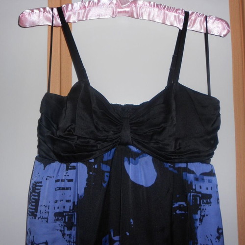 Lussile women's dress medium, like new, black and purple with Marilyn Monroe print