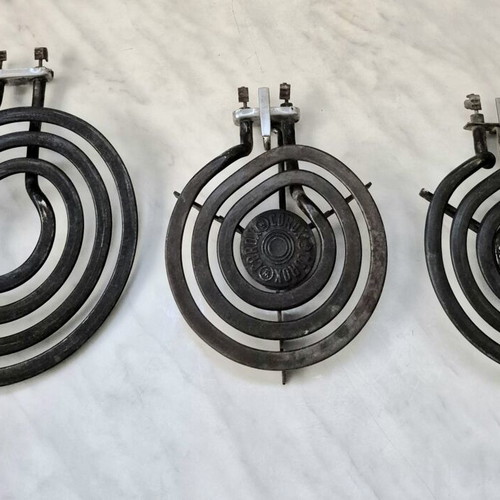 Westinghouse Super Corox vintage stove heating elements used, set of 3
