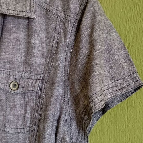 Cecil women's short-sleeve shirt size M like new, gray