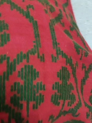 Handwoven runner 1962, handmade loom textile