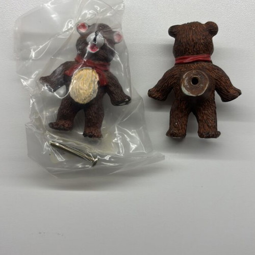 Bear knobs new, pack of 8, ideal for children's rooms, 6cm