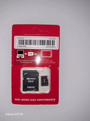 Κάρτα μνήμης 16GB καινούργια με adapter